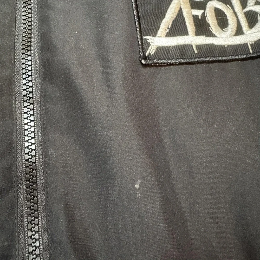 Fall Out Boy Bomber Jacket Mens XL Black This Is Our Culture Embroidered - Picture 7 of 11